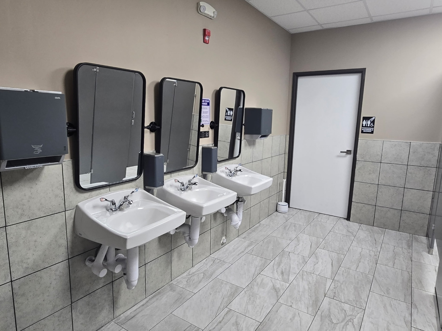 Center bathroom facilities