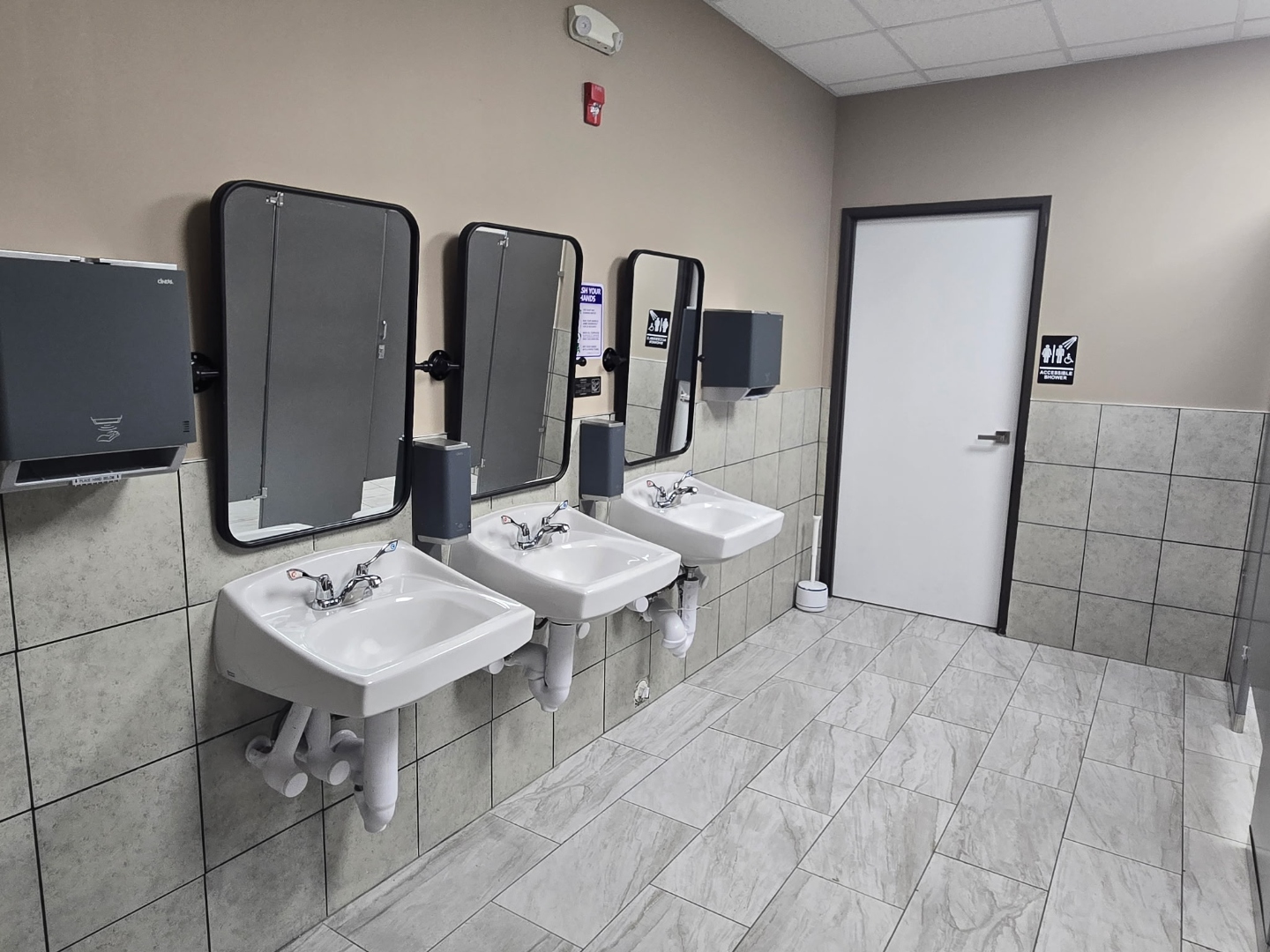 Center bathroom facilities